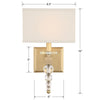 Crystorama Clover Wall Sconce