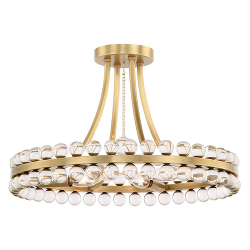 Crystorama Clover Semi Flush Ceiling Mount