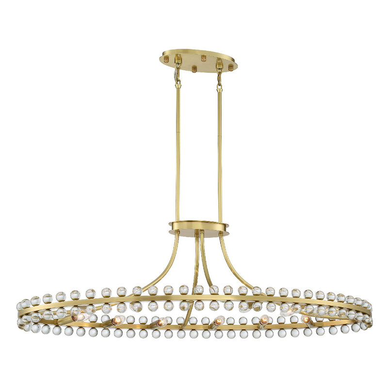 Crystorama Clover Linear Chandelier