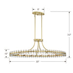 Crystorama Clover Linear Chandelier