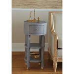 Villa and House Claudette 1 Drawer Round Side Table