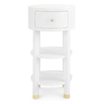 Villa and House Claudette 1 Drawer Round Side Table