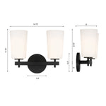 Crystorama Colton 2-Light Wall Sconce