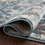 Loloi II Cassandra Blue/Rust Power Loomed Rug