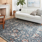 Loloi II Cassandra Blue/Rust Power Loomed Rug