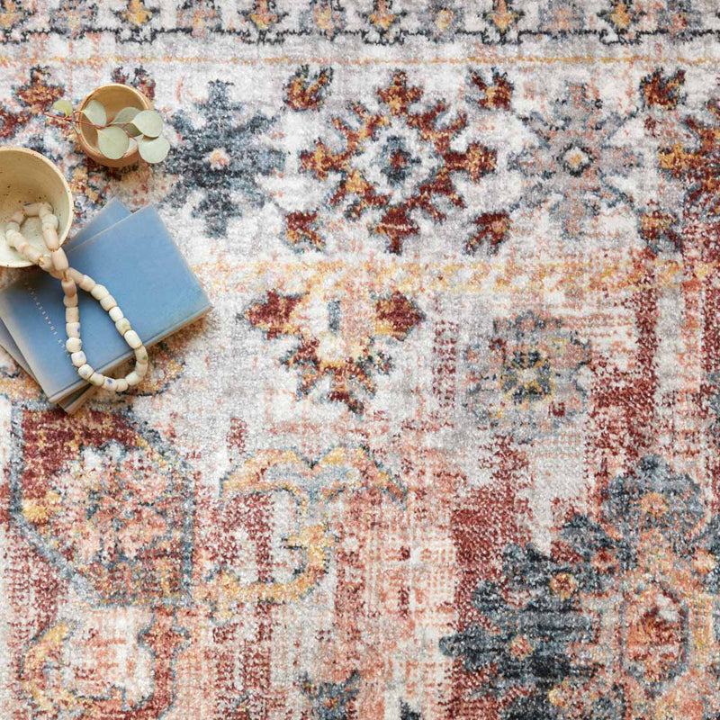 Loloi II Cassandra Rust/Multi Power Loomed Rug