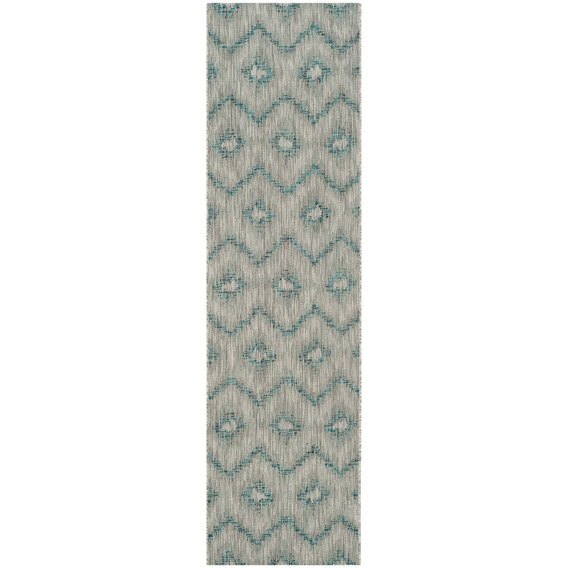 Riverine Wave Blue Indoor/Outdoor Rug