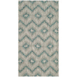 Riverine Wave Blue Indoor/Outdoor Rug