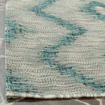 Riverine Wave Blue Indoor/Outdoor Rug