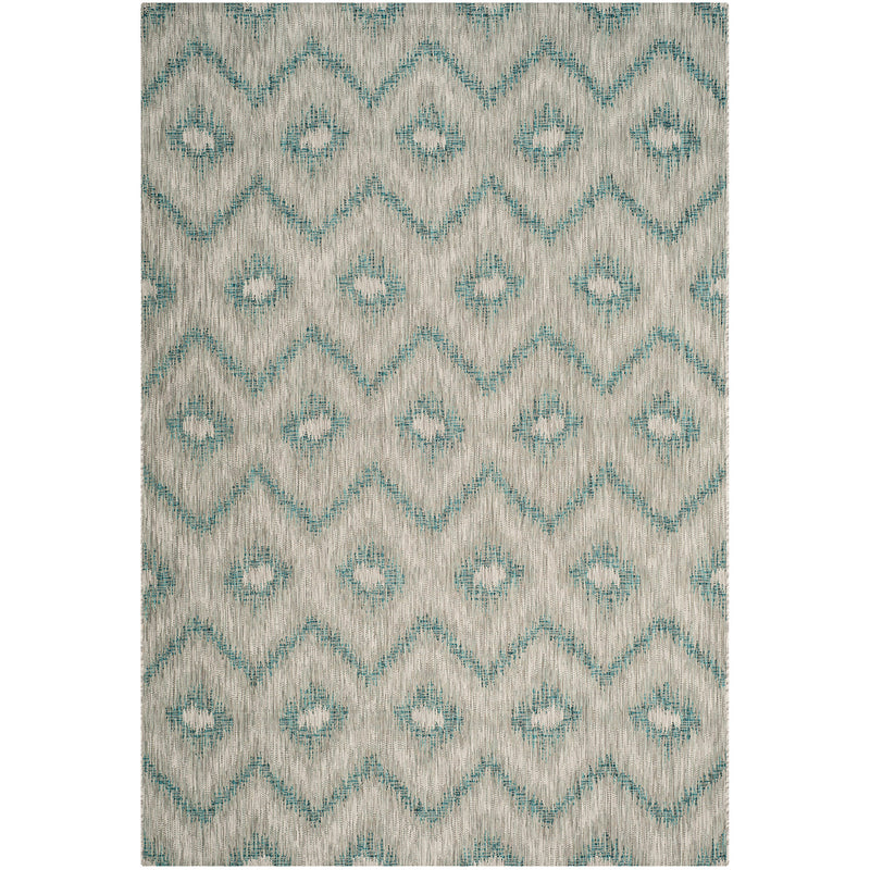 Riverine Wave Blue Indoor/Outdoor Rug