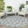 Riverine Wave Blue Indoor/Outdoor Rug