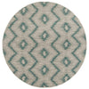 Riverine Wave Blue Indoor/Outdoor Rug