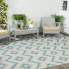 Riverine Wave Blue Indoor/Outdoor Rug