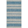 Riverine Banded Gray Indoor/Outdoor Rug