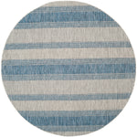 Riverine Banded Gray Indoor/Outdoor Rug