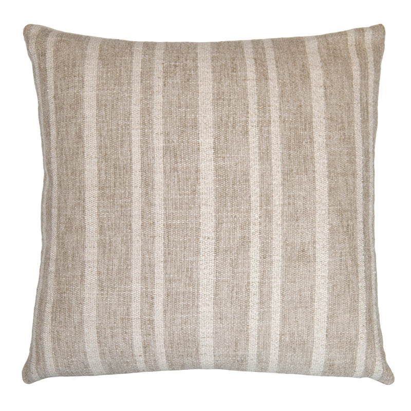 Square Feathers California Natural Stripe Throw Pillow