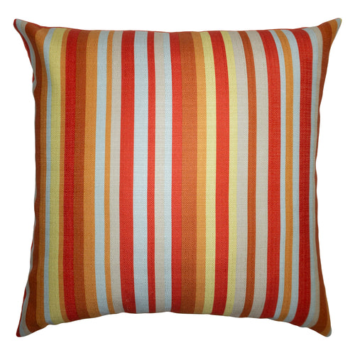 Square Feathers Carmen Stripes Throw Pillow