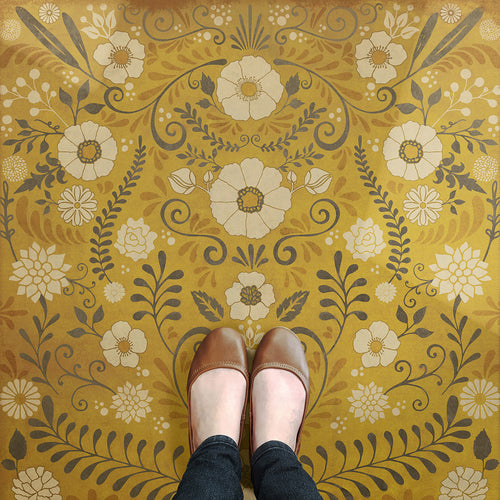 Pattern 36 - We Are Only Half Awake Vinyl Floorcloth