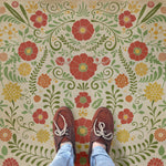 Pattern 36 - Where To Be Happiest Vinyl Floorcloth