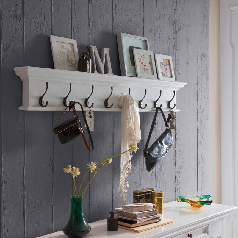 Beckton 8 Hook Wall Coat Rack