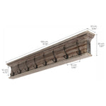 Beckton 8 Hook Wall Coat Rack