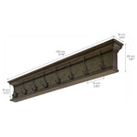 Beckton 8 Hook Wall Coat Rack