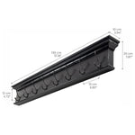 Beckton 8 Hook Wall Coat Rack