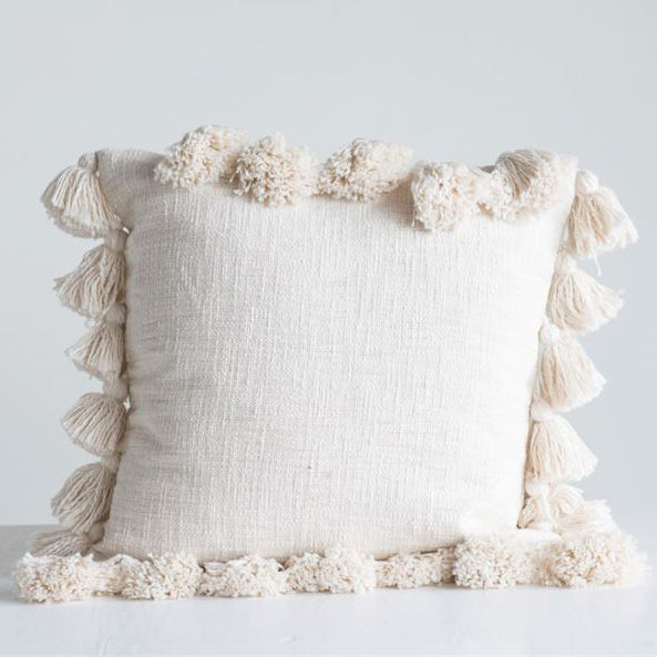 Laurel Tassel Throw Pillow