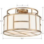 Libby Langdon for Crystorama Danielson Semi Flush Ceiling Mount