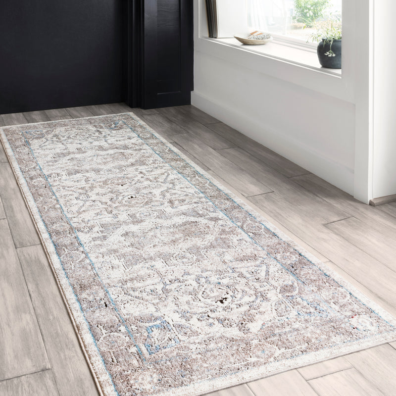 Loloi II Dante Ivory/Stone Power Loomed Rug