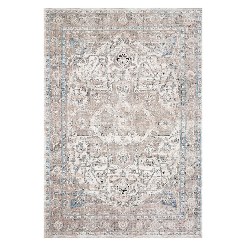 Loloi II Dante Ivory/Stone Power Loomed Rug