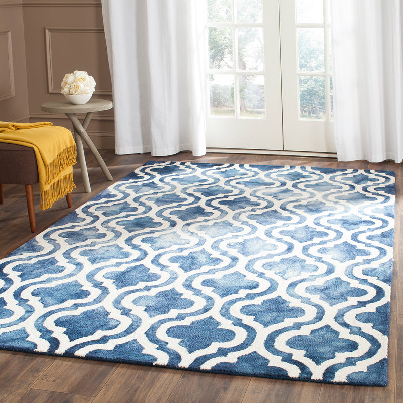 Dip Dye Moroccan Tile Hand Tufted Rug