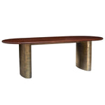 Union Home Ovale Antique Brass Dining Table - Final Sale