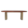 Union Home Ovale Antique Brass Dining Table - Final Sale