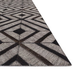 Loloi Dorado Beige/Expresso Hand Stitched Leather Rug