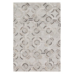 Loloi Dorado Gray Hand Stitched Leather Rug