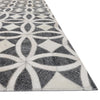 Loloi Dorado Graphite/Ivory Hand Stitched Leather Rug