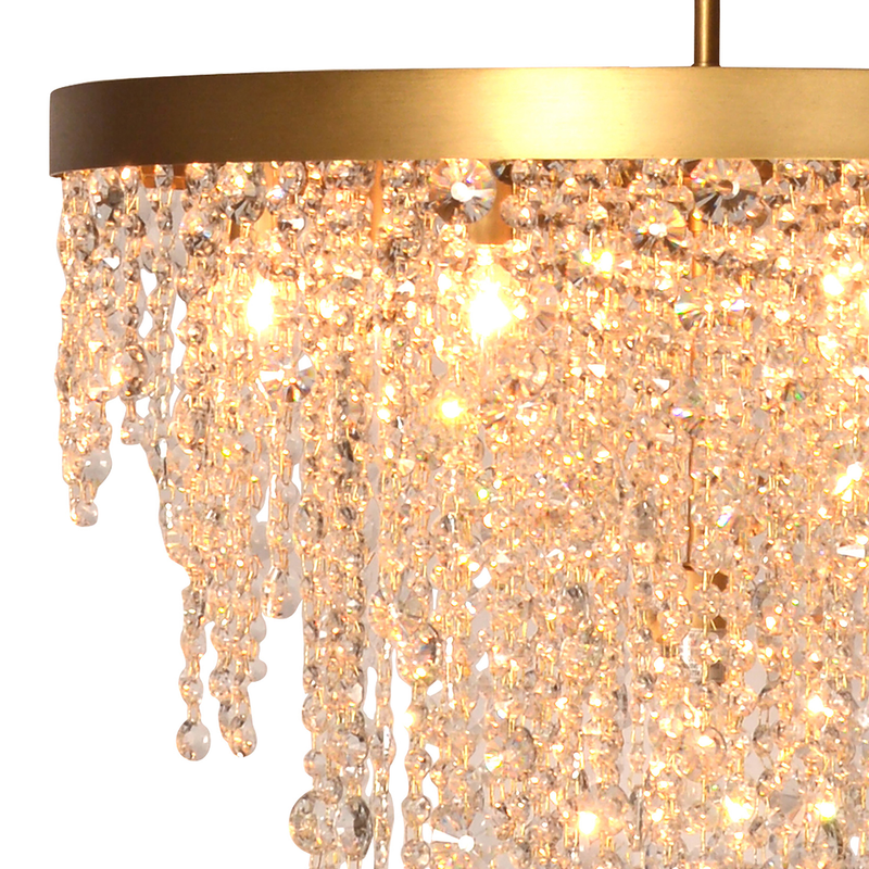 Eli Crystal Waterfall Chandelier