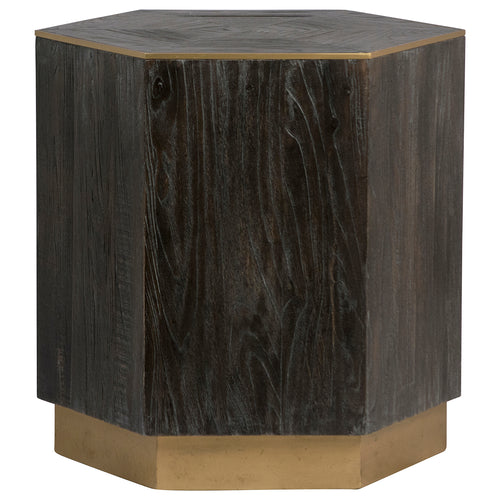 Wayland Hexagon Block Side Table