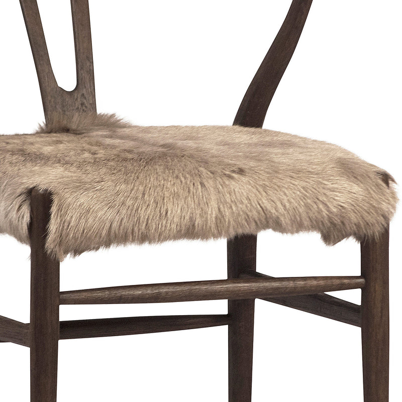 Kairo Goat Hide Dining Chair Set of 2