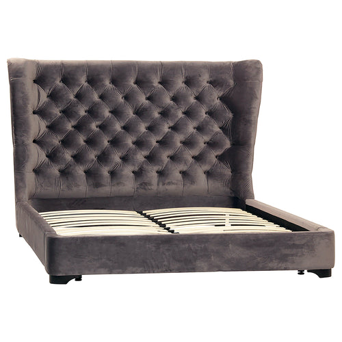 Rostas Tufted Wingback Bed