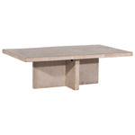 Landon Cross Base Rectangular Coffee Table