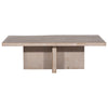 Landon Cross Base Rectangular Coffee Table