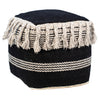 Alec Square Fringe Pouf