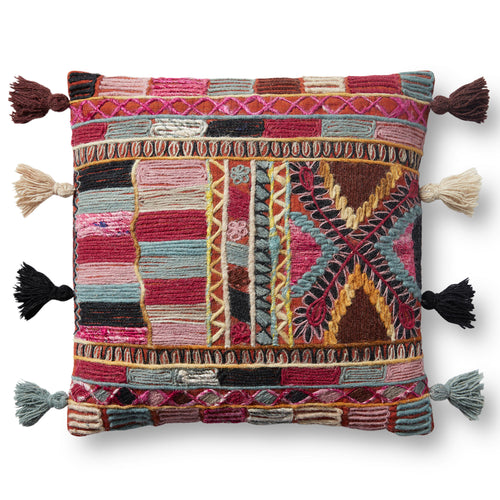 Loloi Kio Pink/Multi Throw Pillow Set of 2