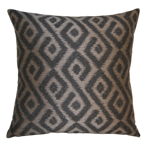 Square Feathers Desert Diamond Throw Pillow