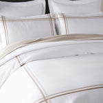 Peacock Alley Duo Striped Sateen Duvet Cover