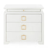 Villa and House Elina 3 Drawer Side Table