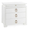 Villa and House Elina 3 Drawer Side Table