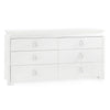 Villa and House Elina Extra Large 6 Drawer Dresser